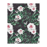 Dark flowery abstract of birds (Print Only) thumbnail