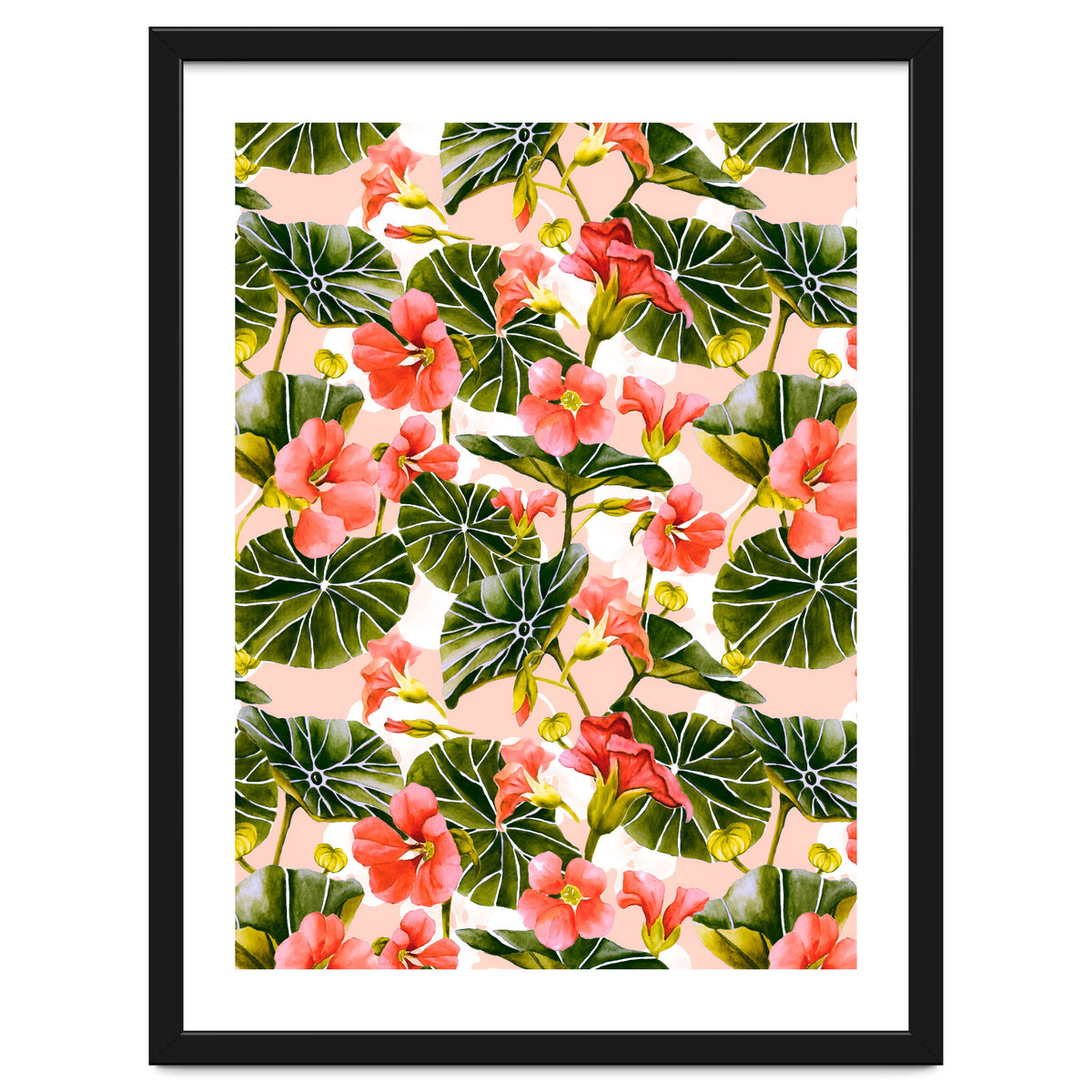 Nasturtiums watercolor 03