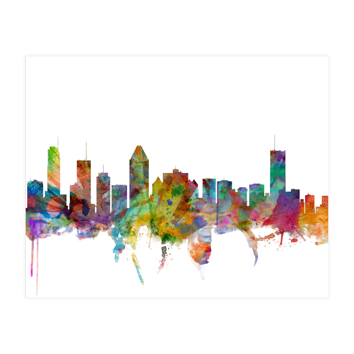 Montreal Canada Skyline (Print Only)