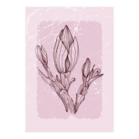 Magnolia Simple Minimal Geometric - Boho Botanical Leave (Print Only)