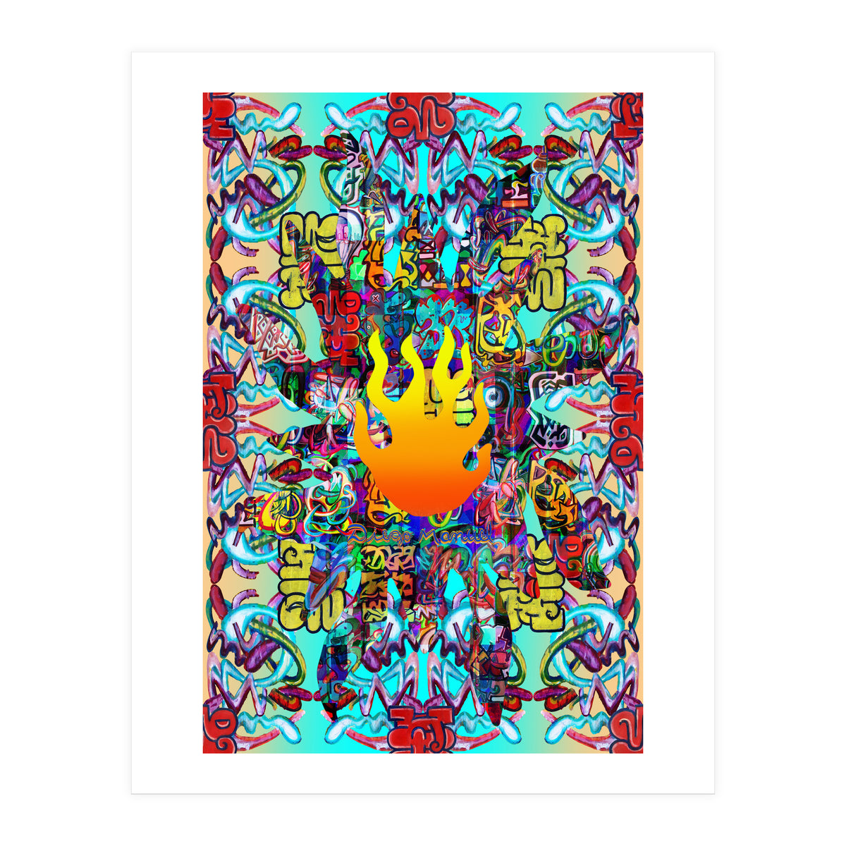 Fuego Y Graffiti 35 (Print Only)