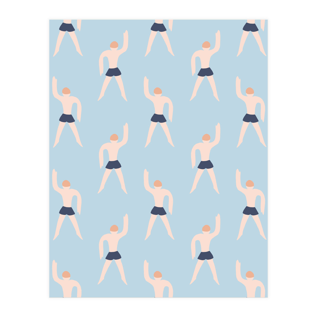Swimming Boy Pattern (Print Only)