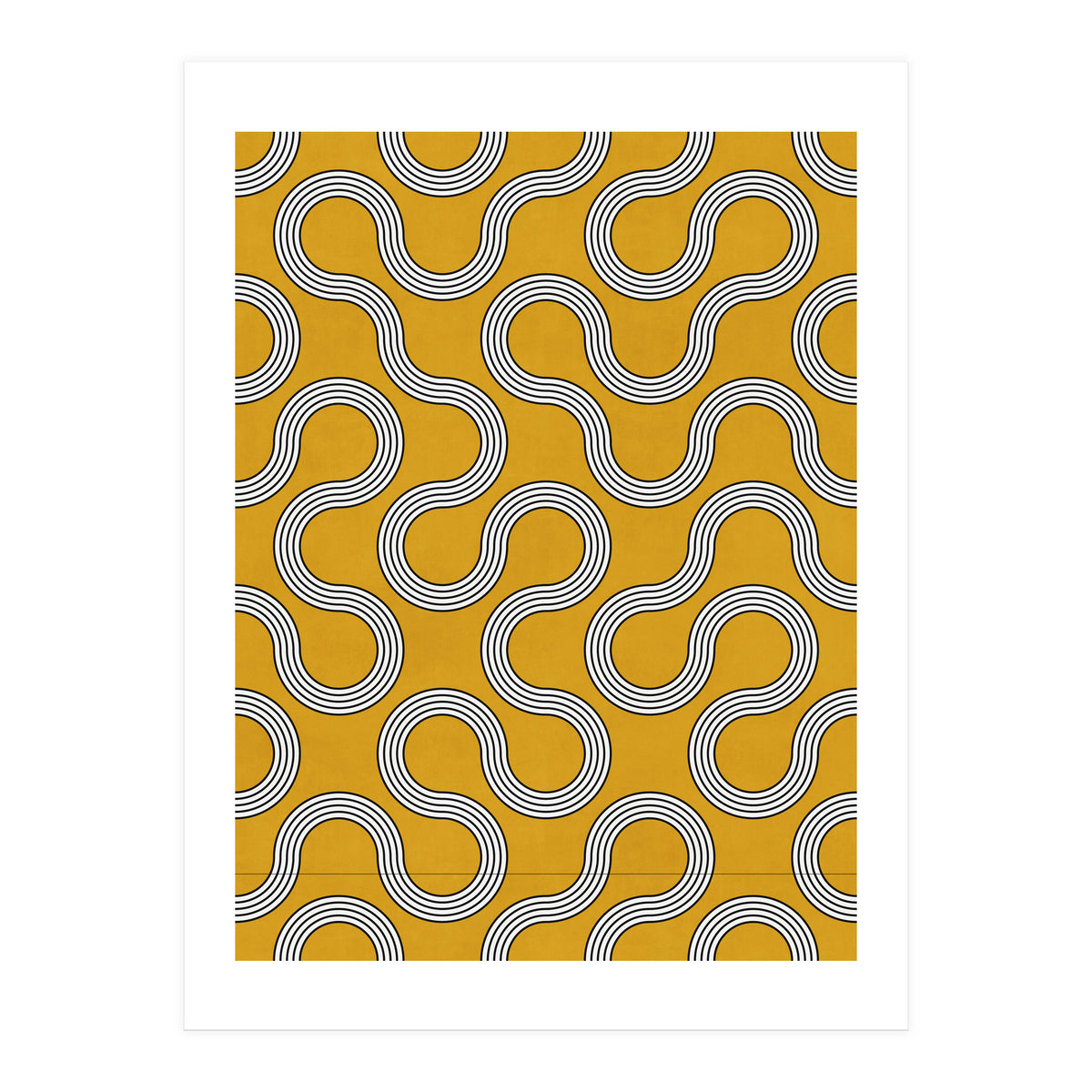 My Favorite Geometric Patterns No.31 - Mustard Yellow (Print Only)