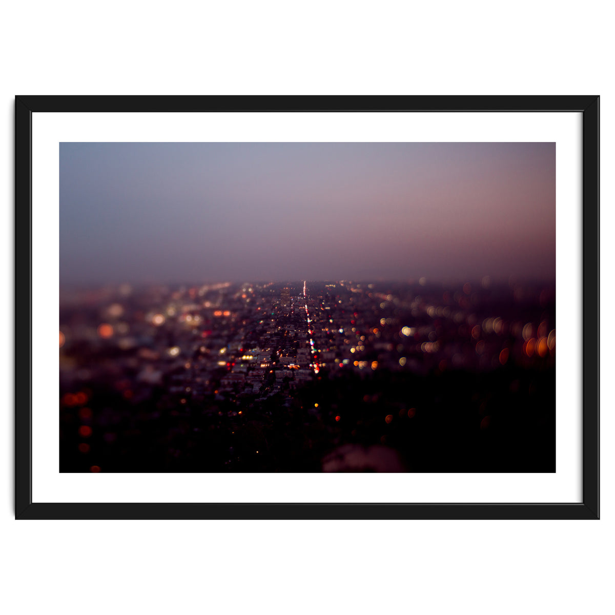 Aerial Los Angeles at Night