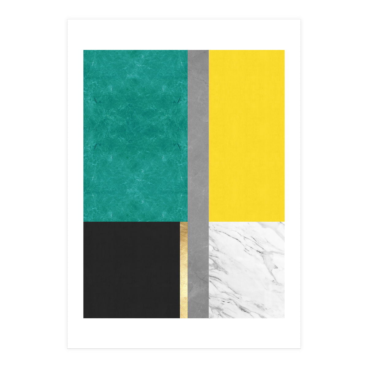 Geometric and golden IX (Print Only)