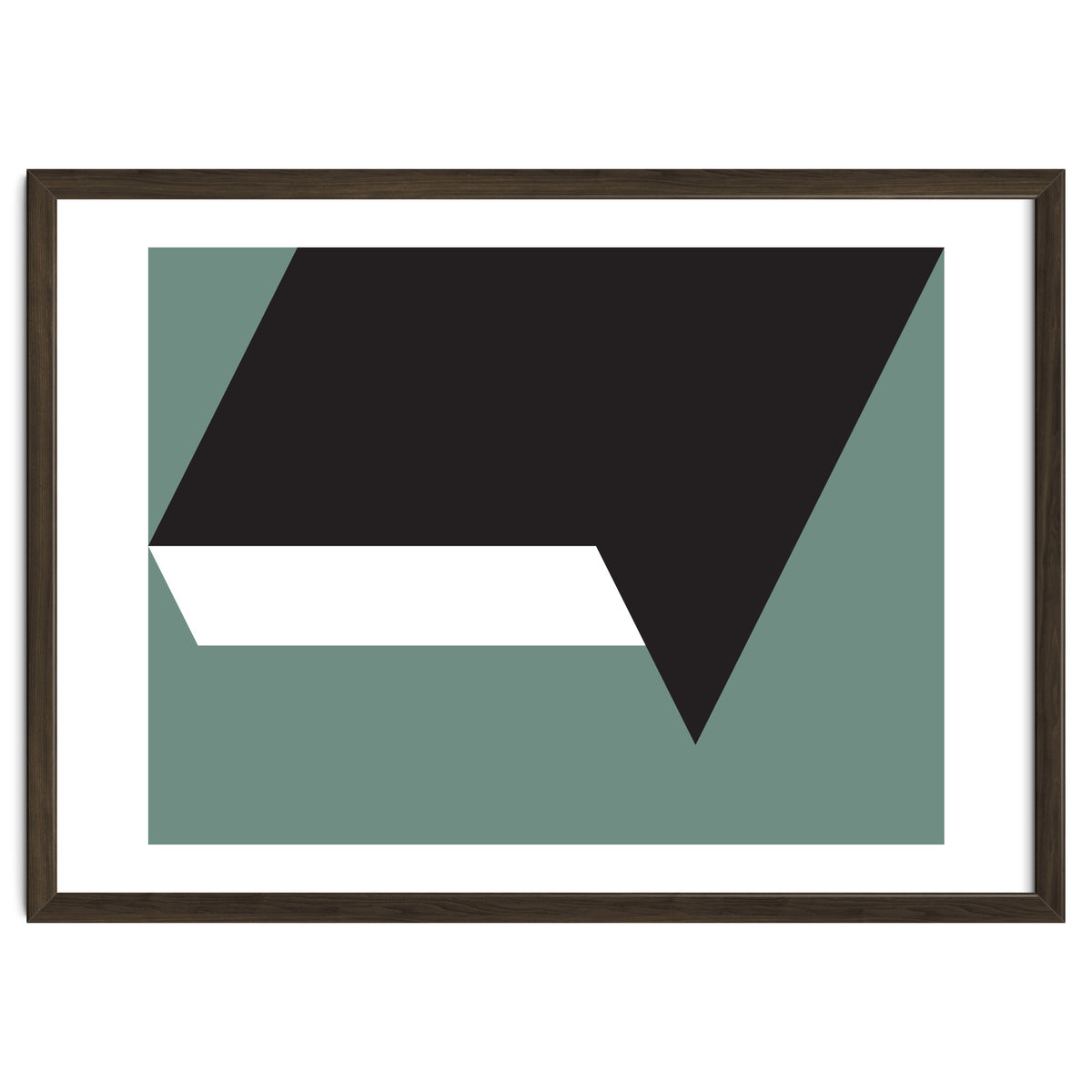 Geometric Shapes No. 85 - black, white & grey