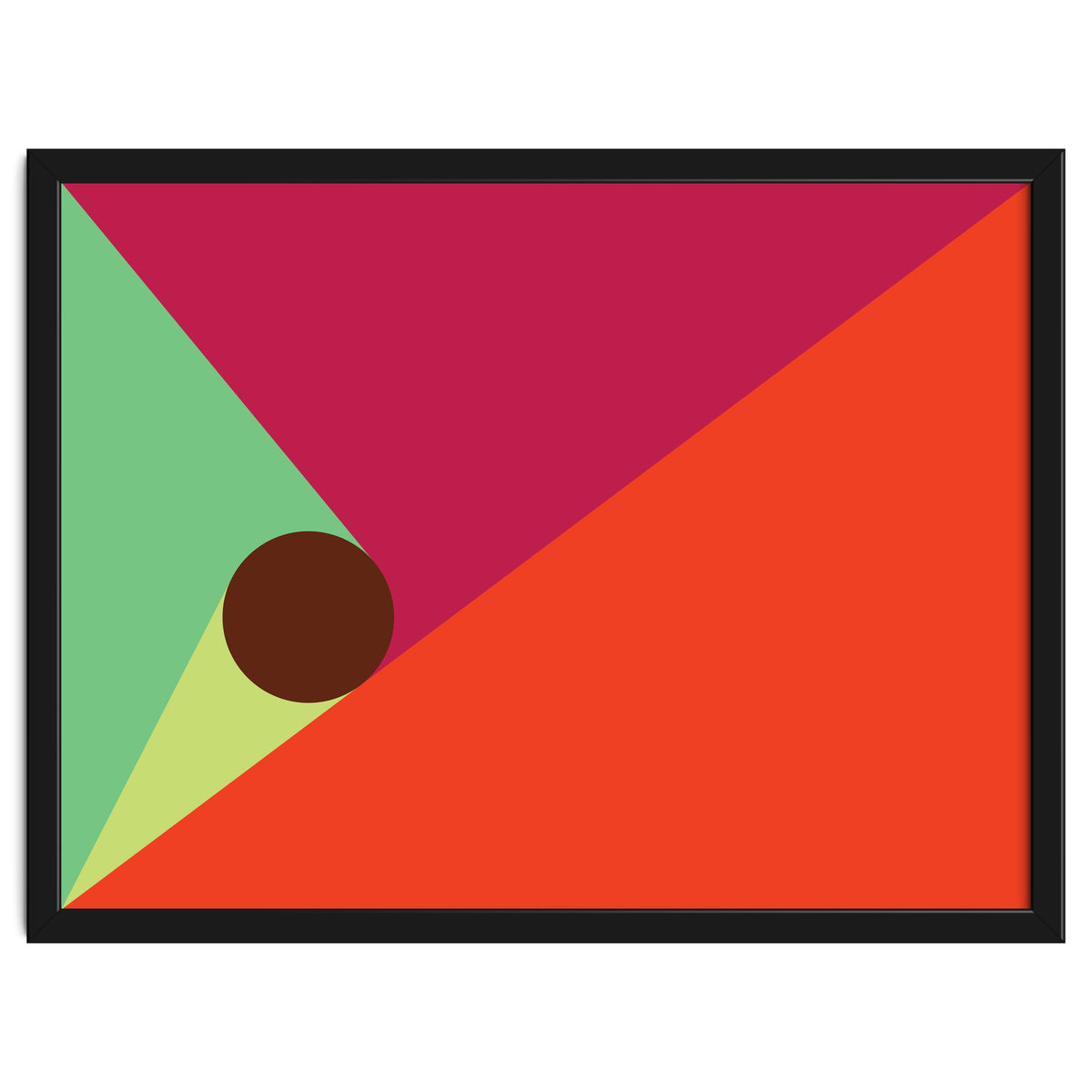 Geometric Shapes No. 25 - orange, mint & purple