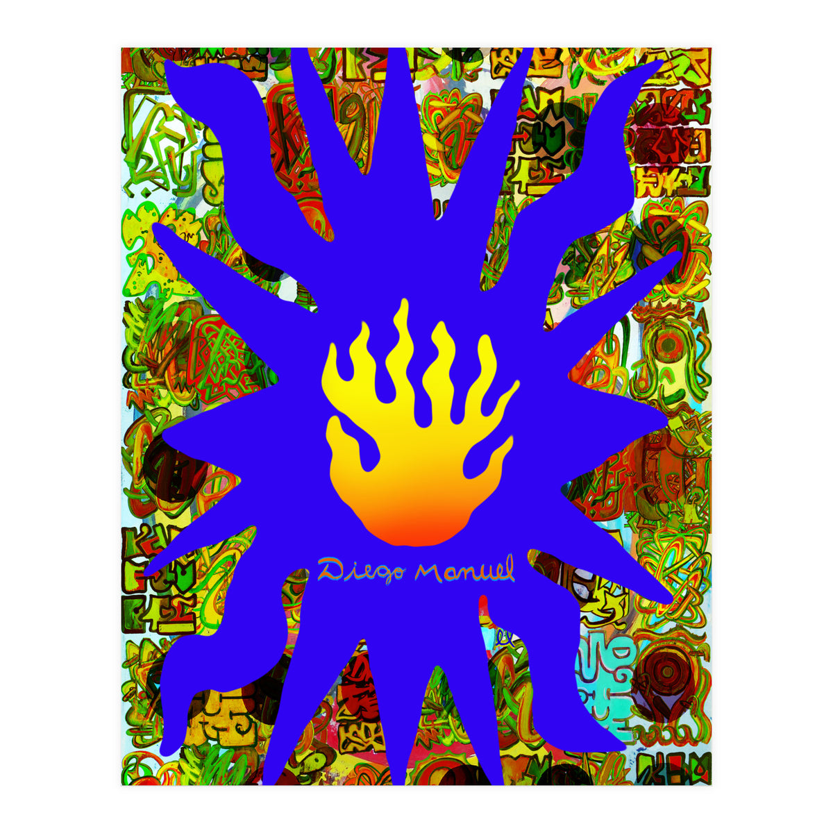 Fuego Y Graffiti 55 (Print Only)