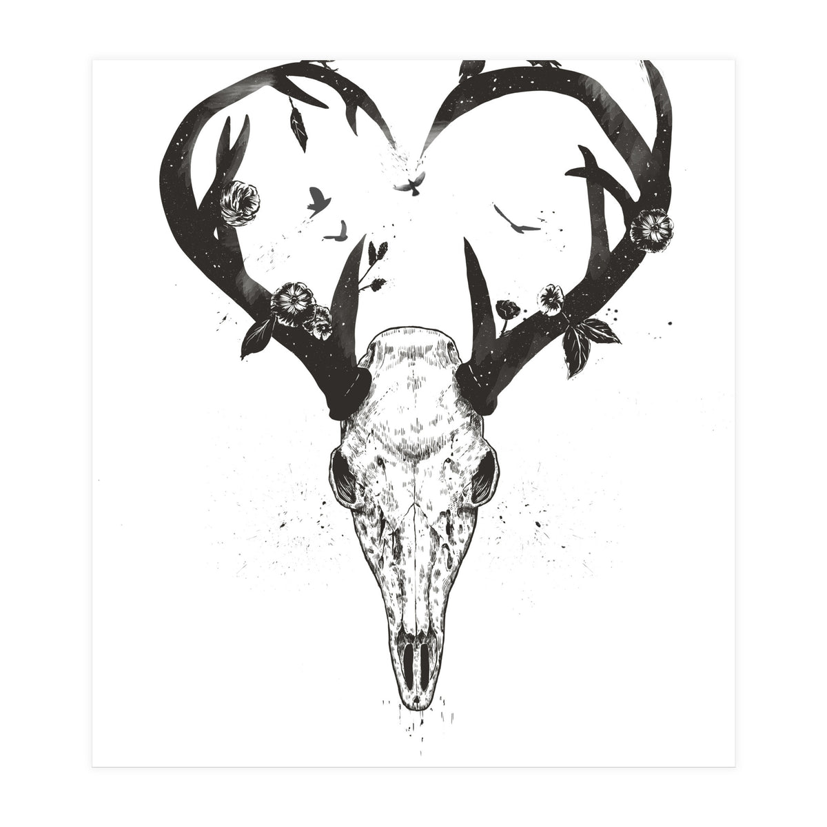 Neverending Love Bw (Print Only)