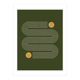 Mid-Century Modern No.25 - Woodblock Print (Print Only) thumbnail