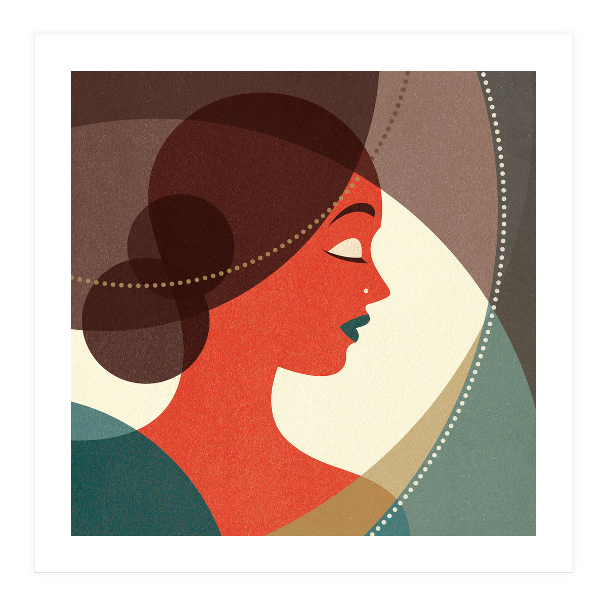 Venn Deco (Ruby) (Print Only)