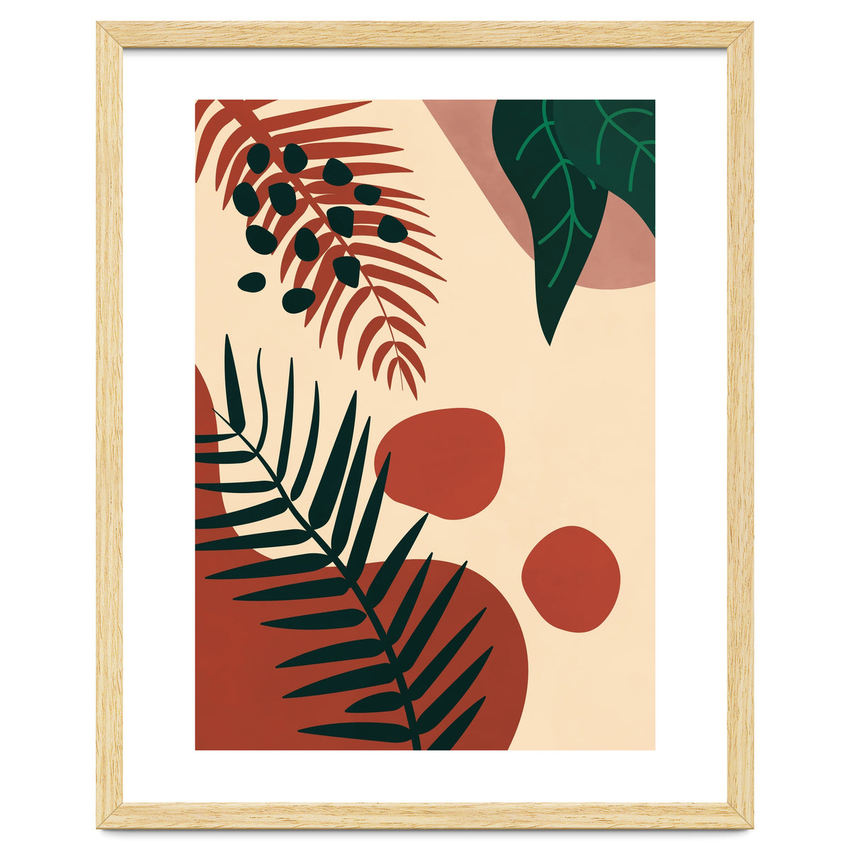 Abstract Palm Leaf