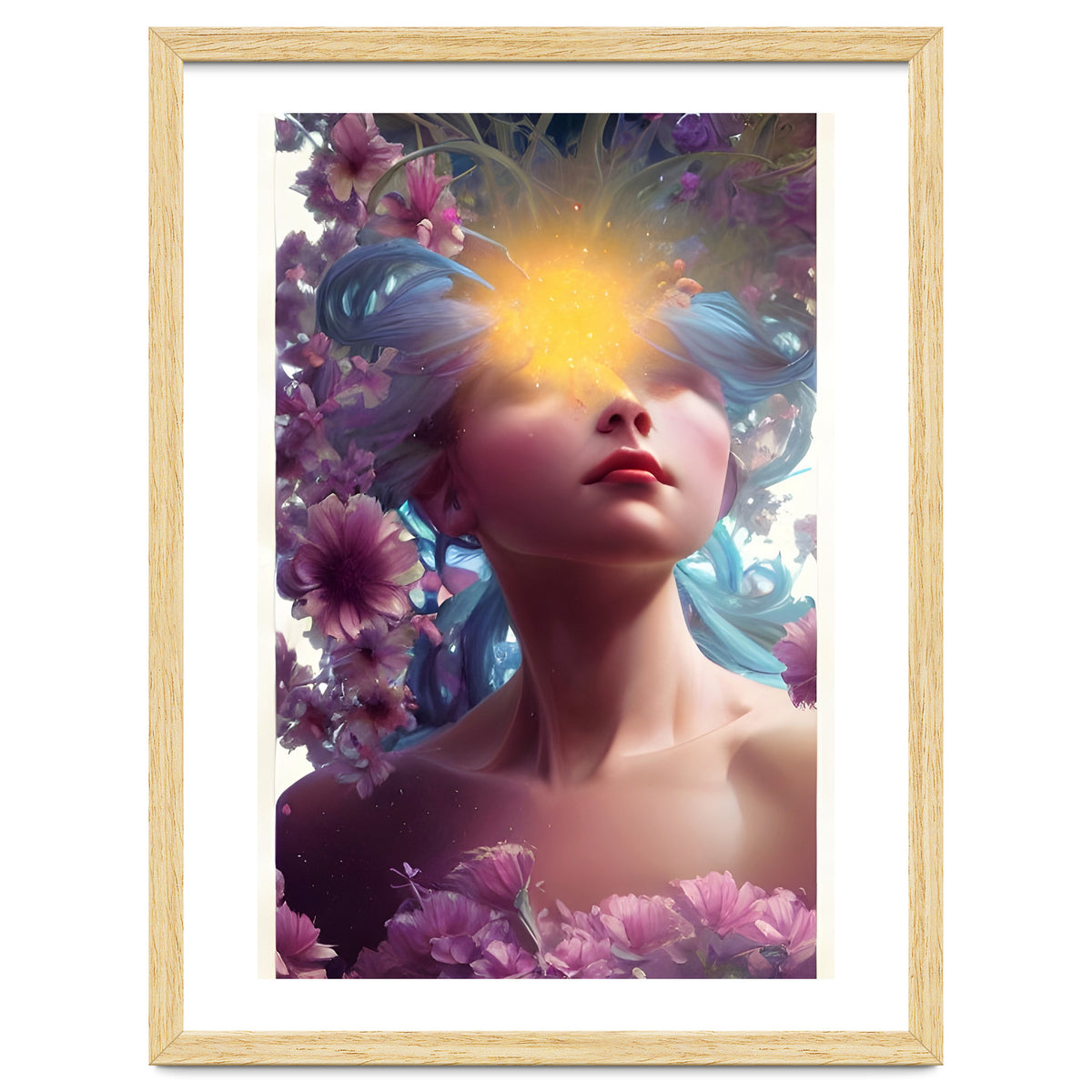 Vicky's Head In The Floral Clouds