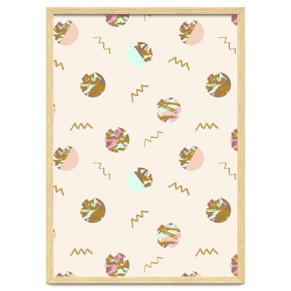 Abstract geometric vector painting