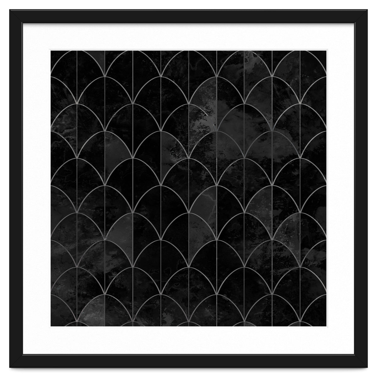 Mermaid scales. Black and white