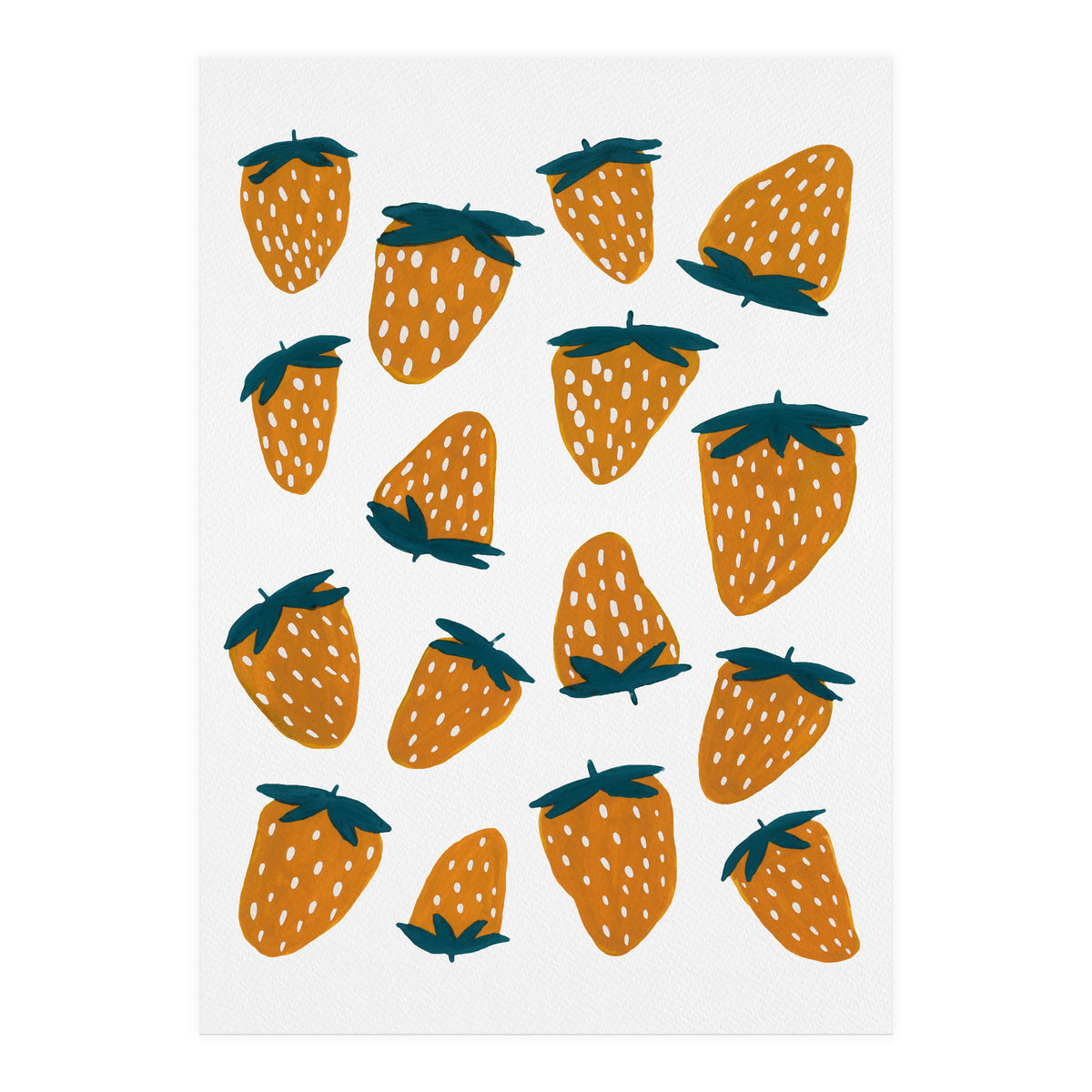 Summer strawberries red  (Print Only)