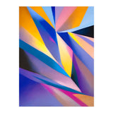 Painted Thoughts, Abstract Geometric Painting, Eclectic Maximalist Bohemian Shapes (Print Only) thumbnail
