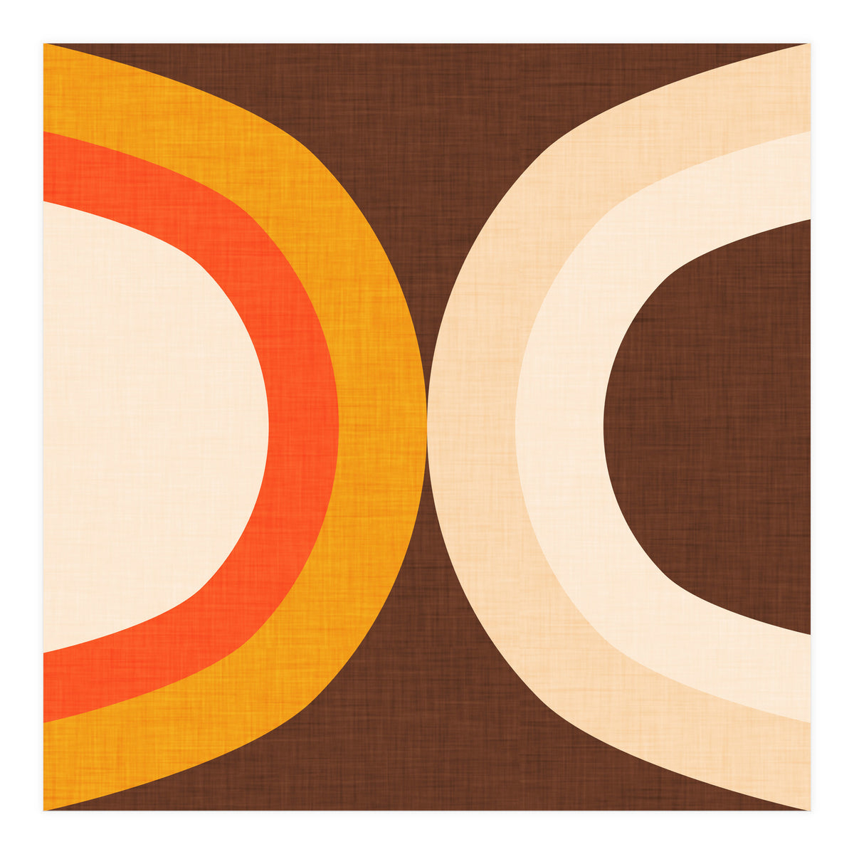 Classic Mid Mod Dot Brown  (Print Only)