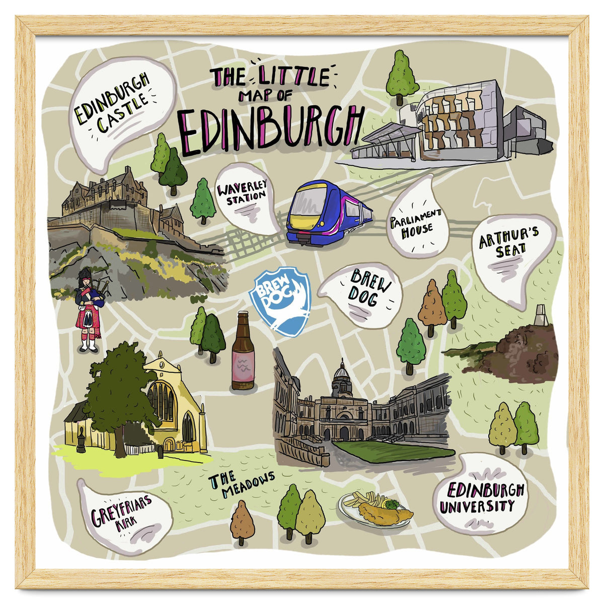 The Little Map of Edinburgh