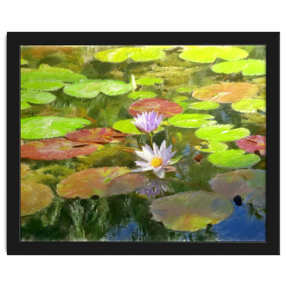 Floating in the water