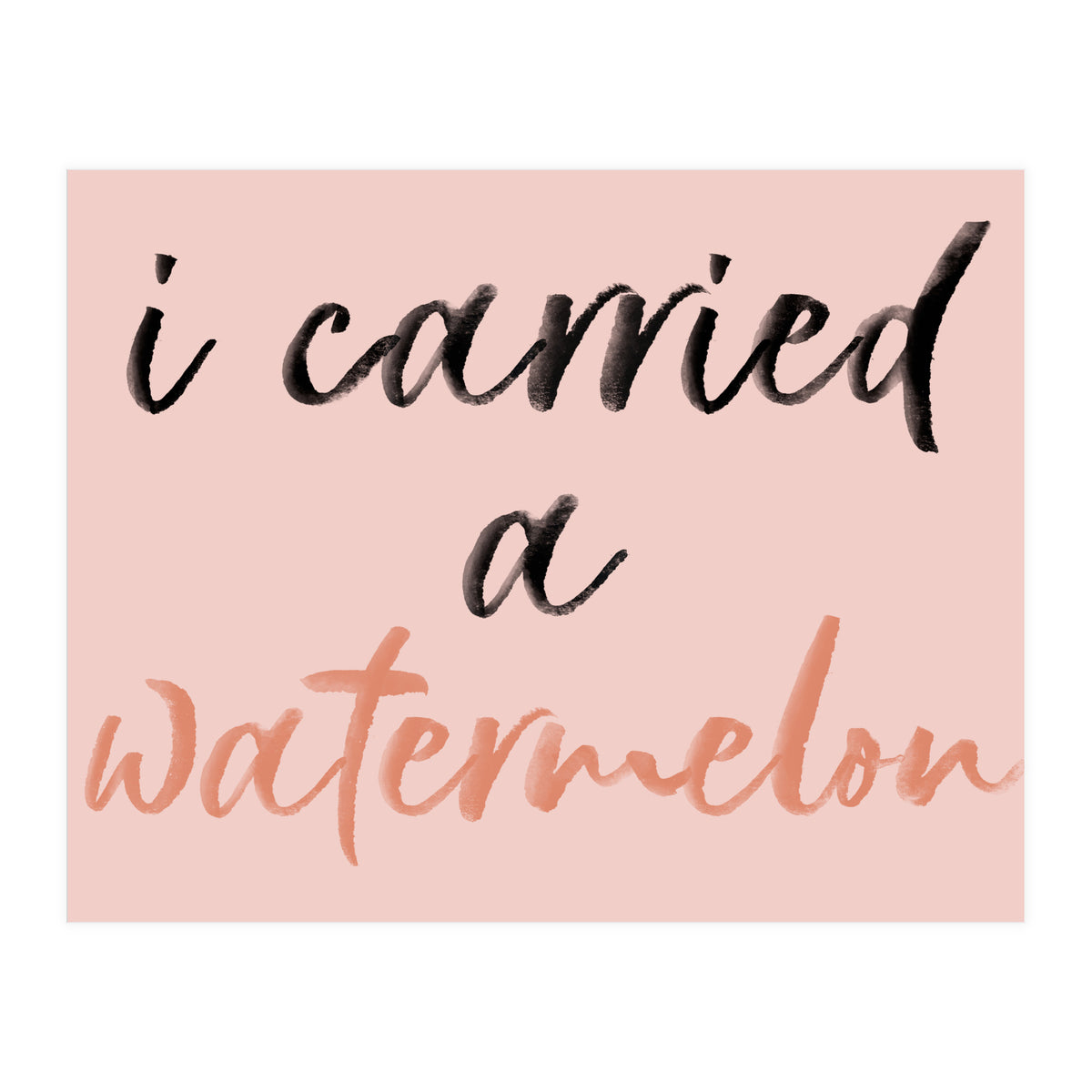 Carried  (Print Only)