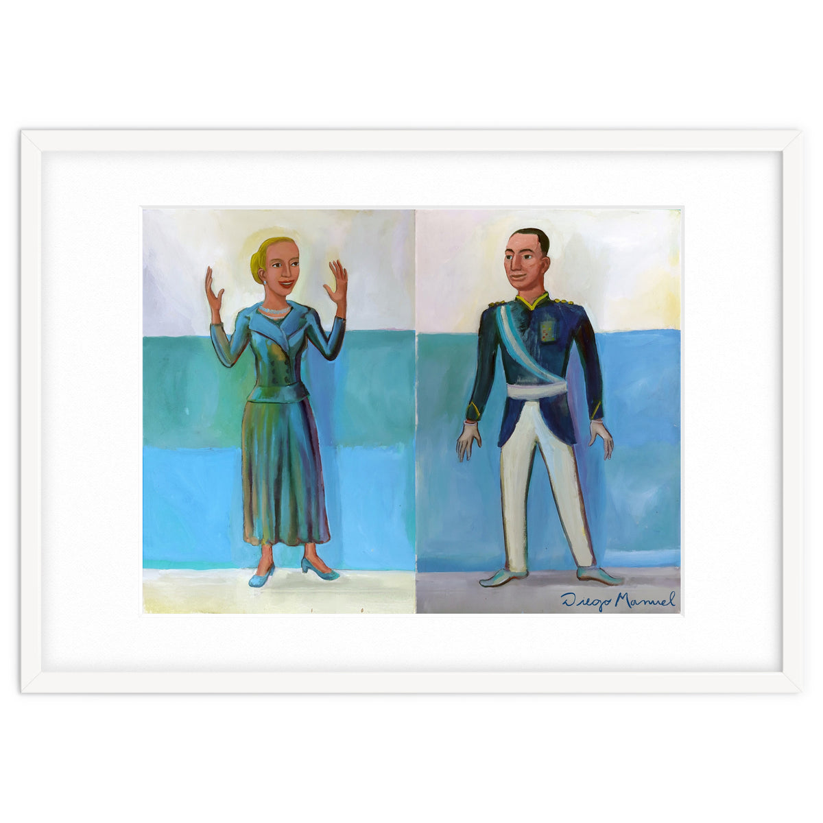 Diptico Evita Y Peron