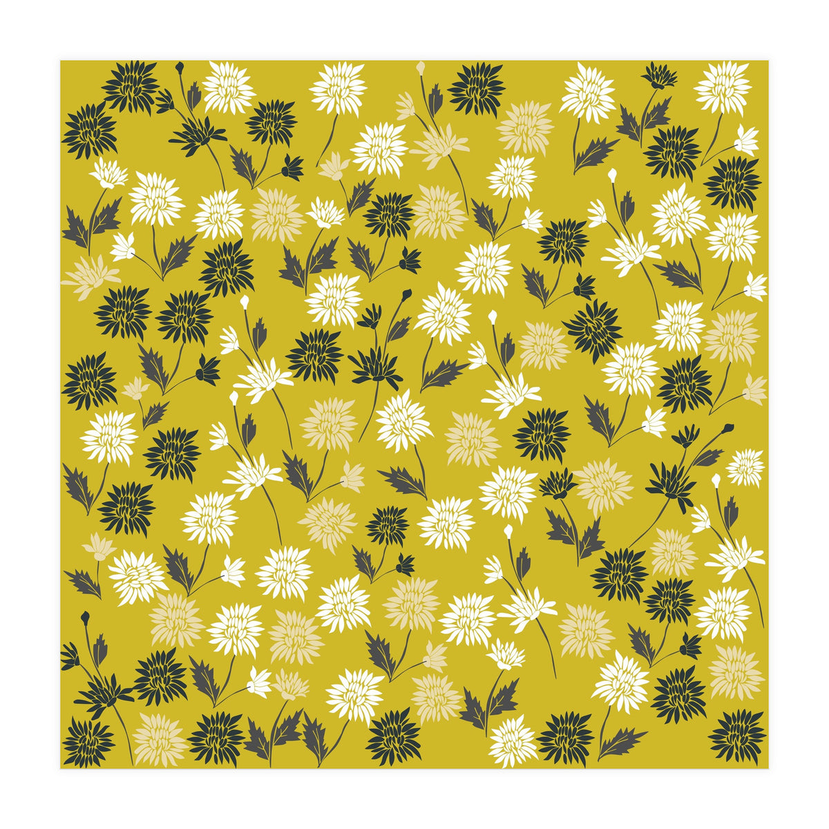 Cute chrysanthemum pattern (Print Only)