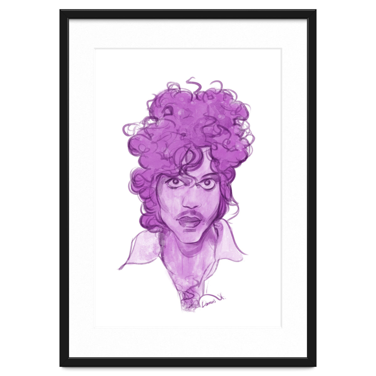 Prince Watercolor illustration