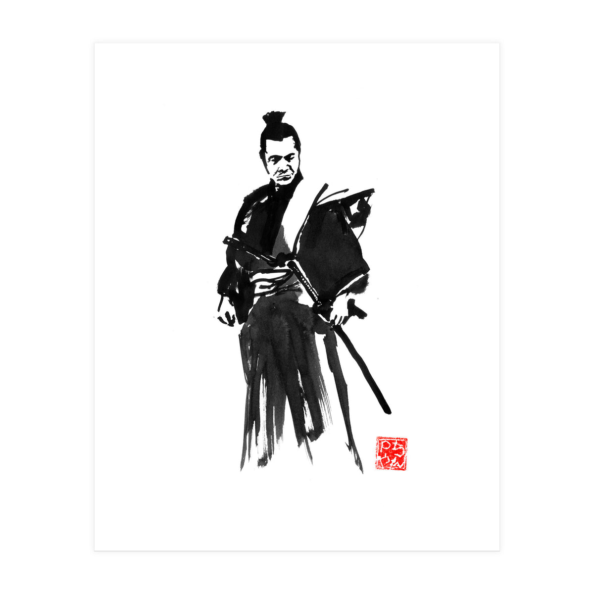 Toshiro mifune, the samurai (Print Only)
