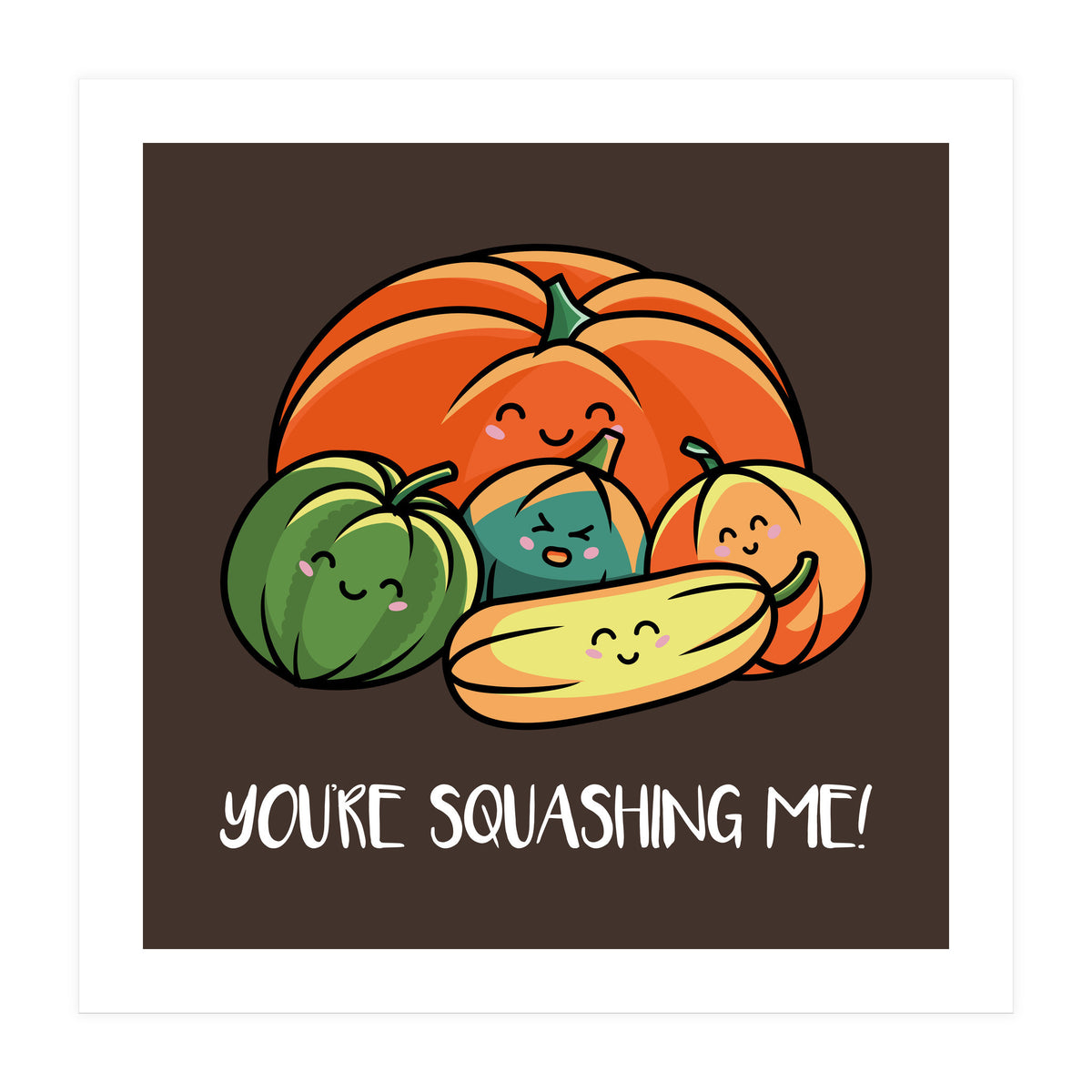 Cute Autumn Squash (Print Only)