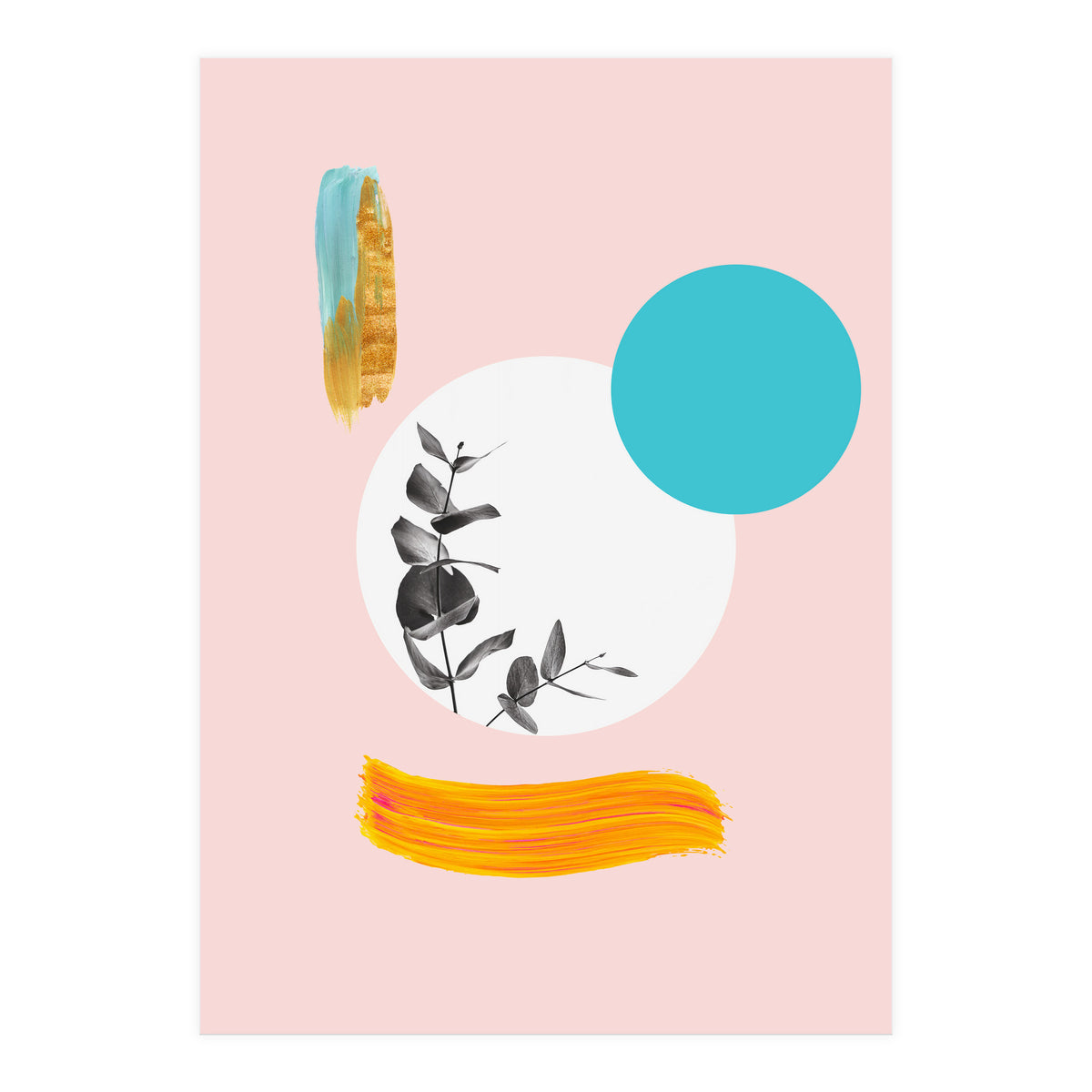 Modern Abstract Leaves (Print Only)