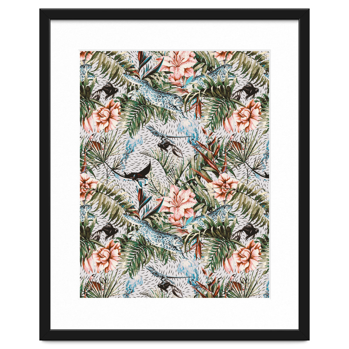 Paradisiacal flora and fauna