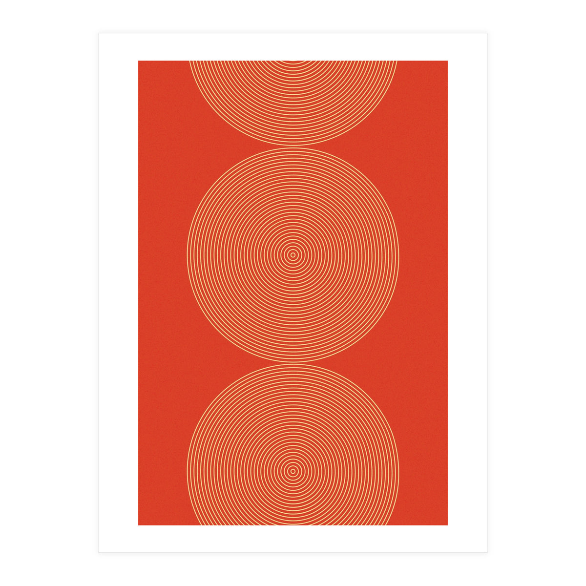 Radial Mid Century Geometric Art (Print Only)