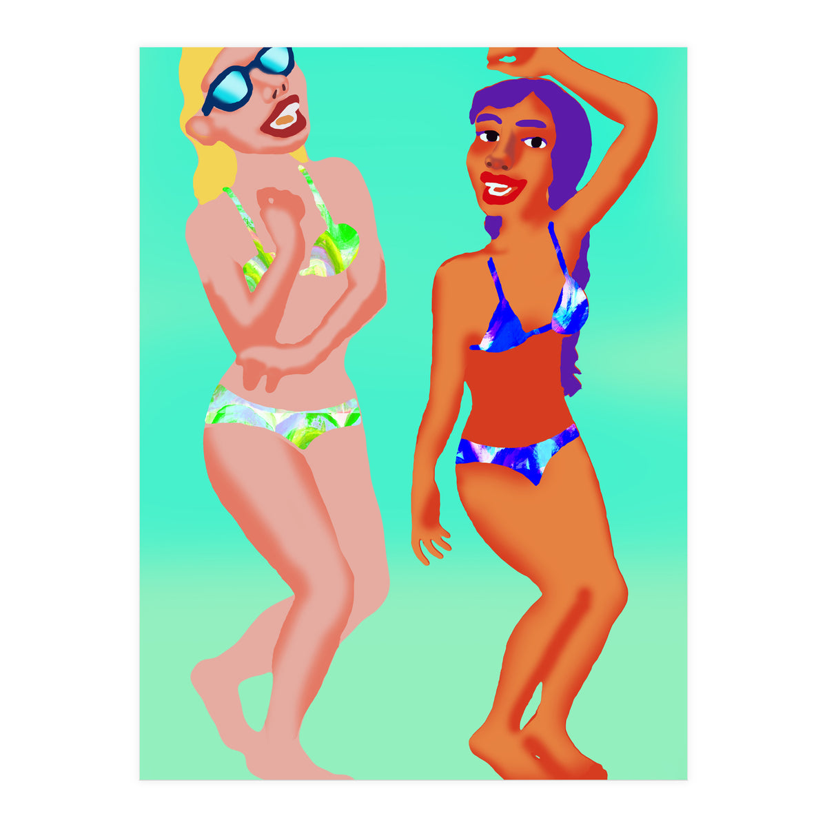 Fiesta En La Playa 1 (Print Only)