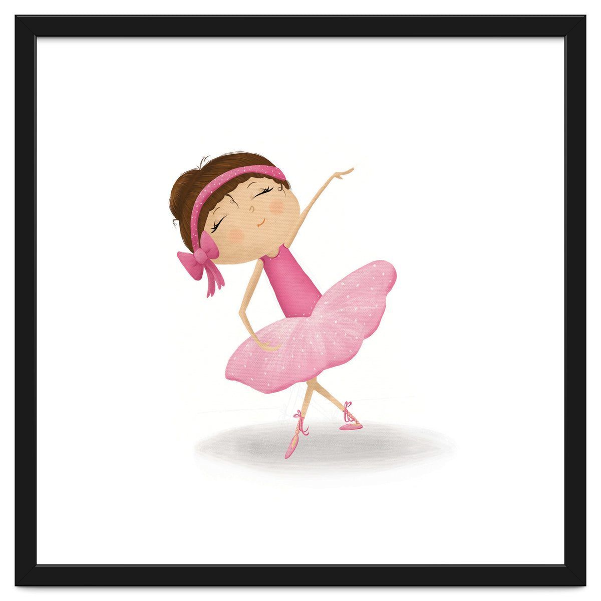 Adorable Plie Ballerina Nursery Print