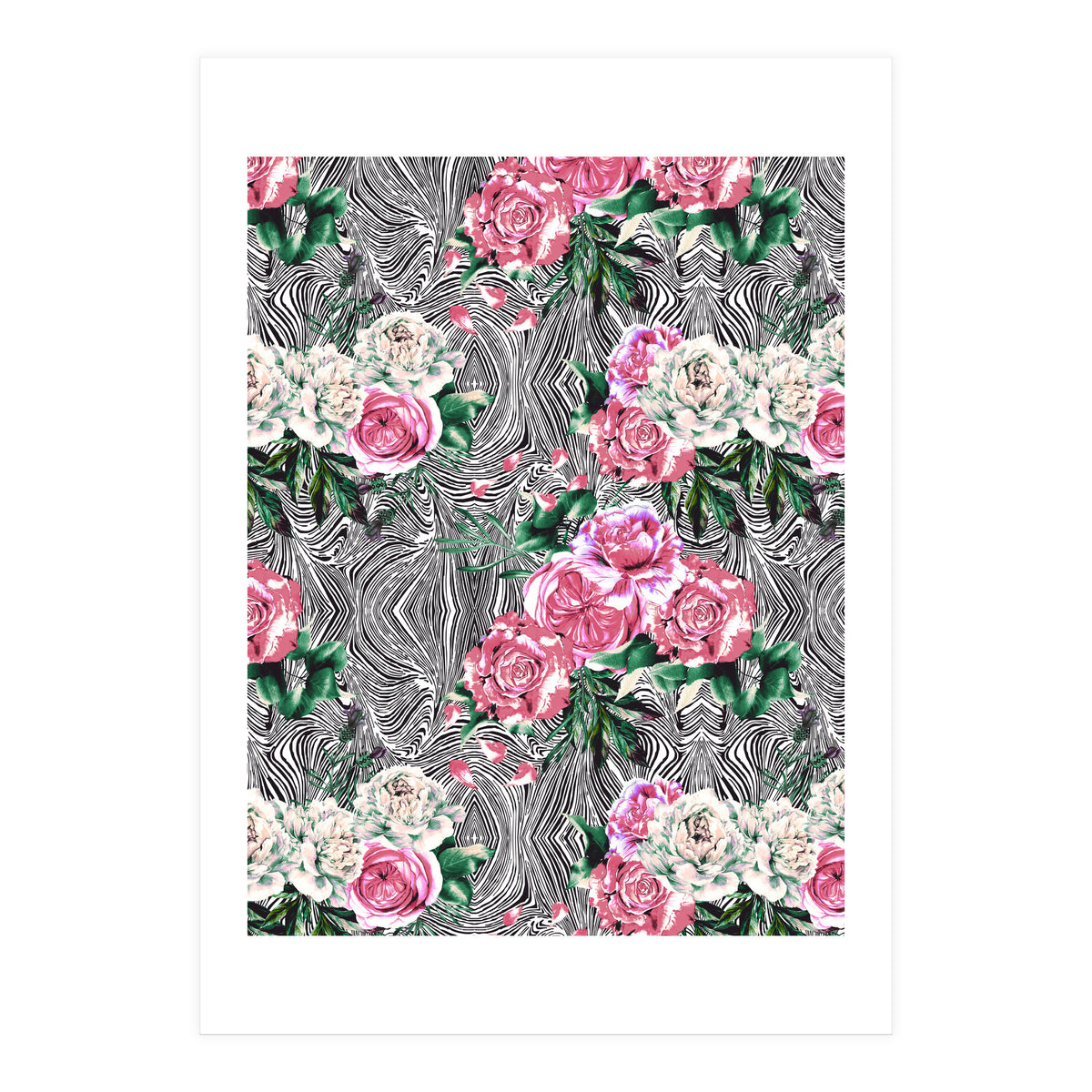 Flowery on linear mosaic (Print Only)