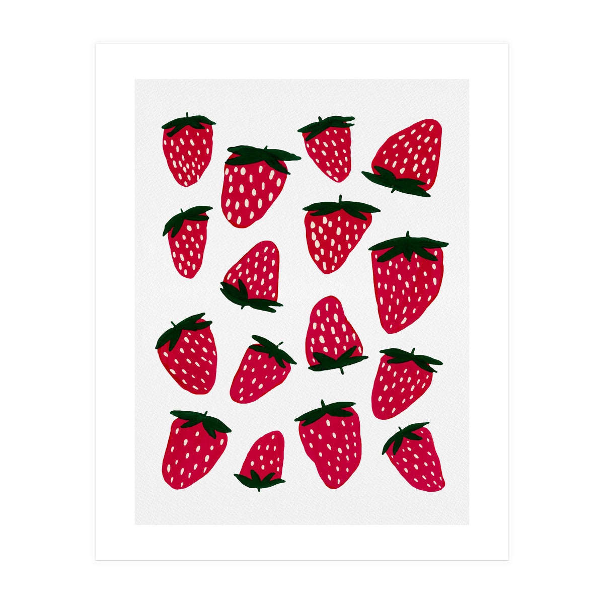 Summer strawberries red  (Print Only)