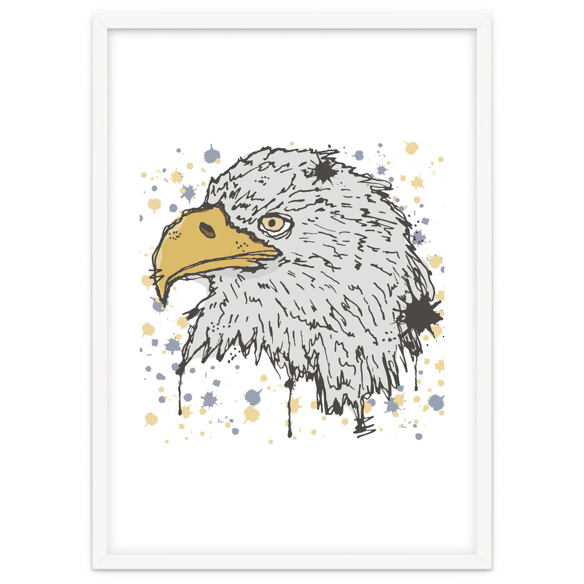 Eagle scribble sketch