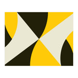 Geometric Shapes No. 4 - yellow, black & white (Print Only) thumbnail