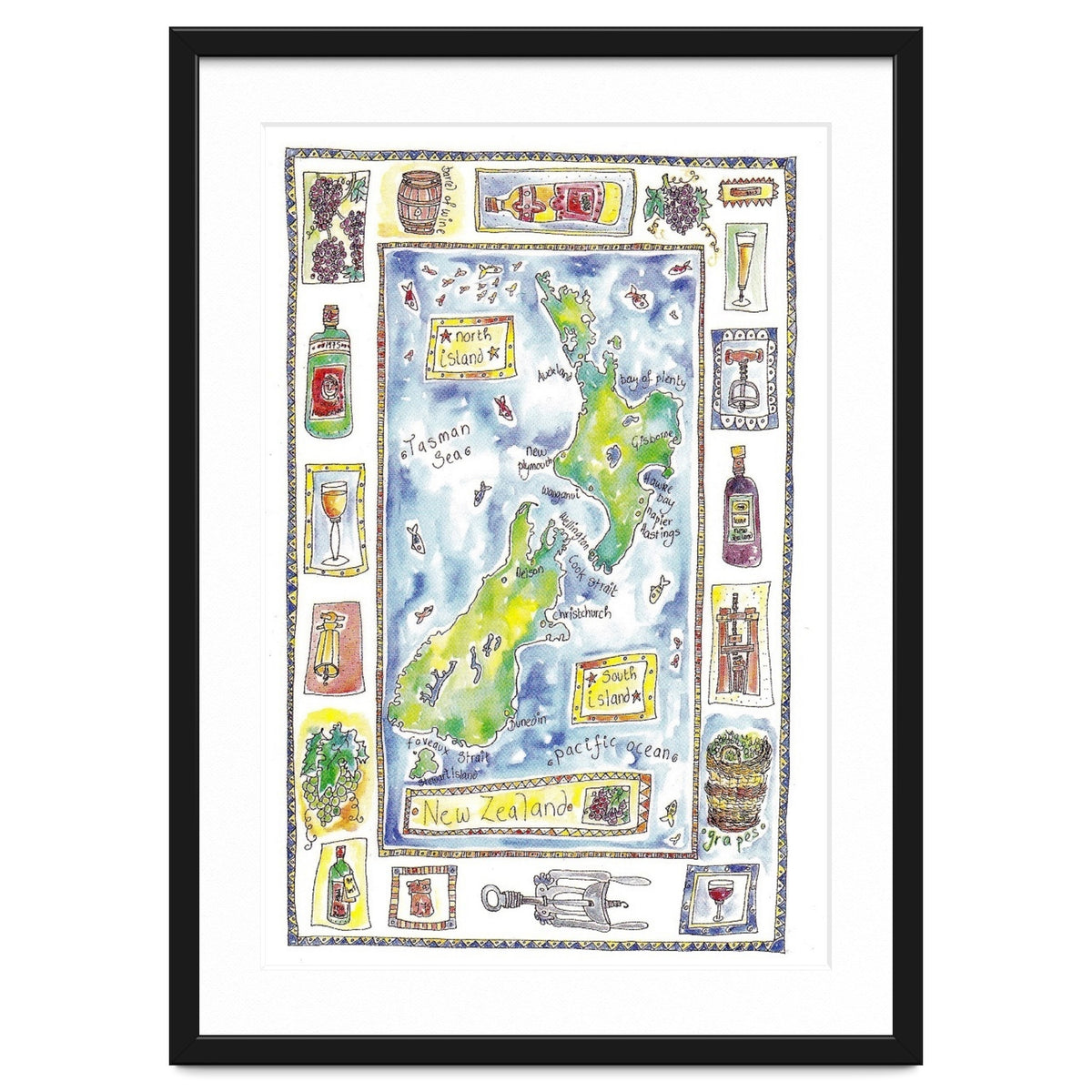 A wine map of New Zealand