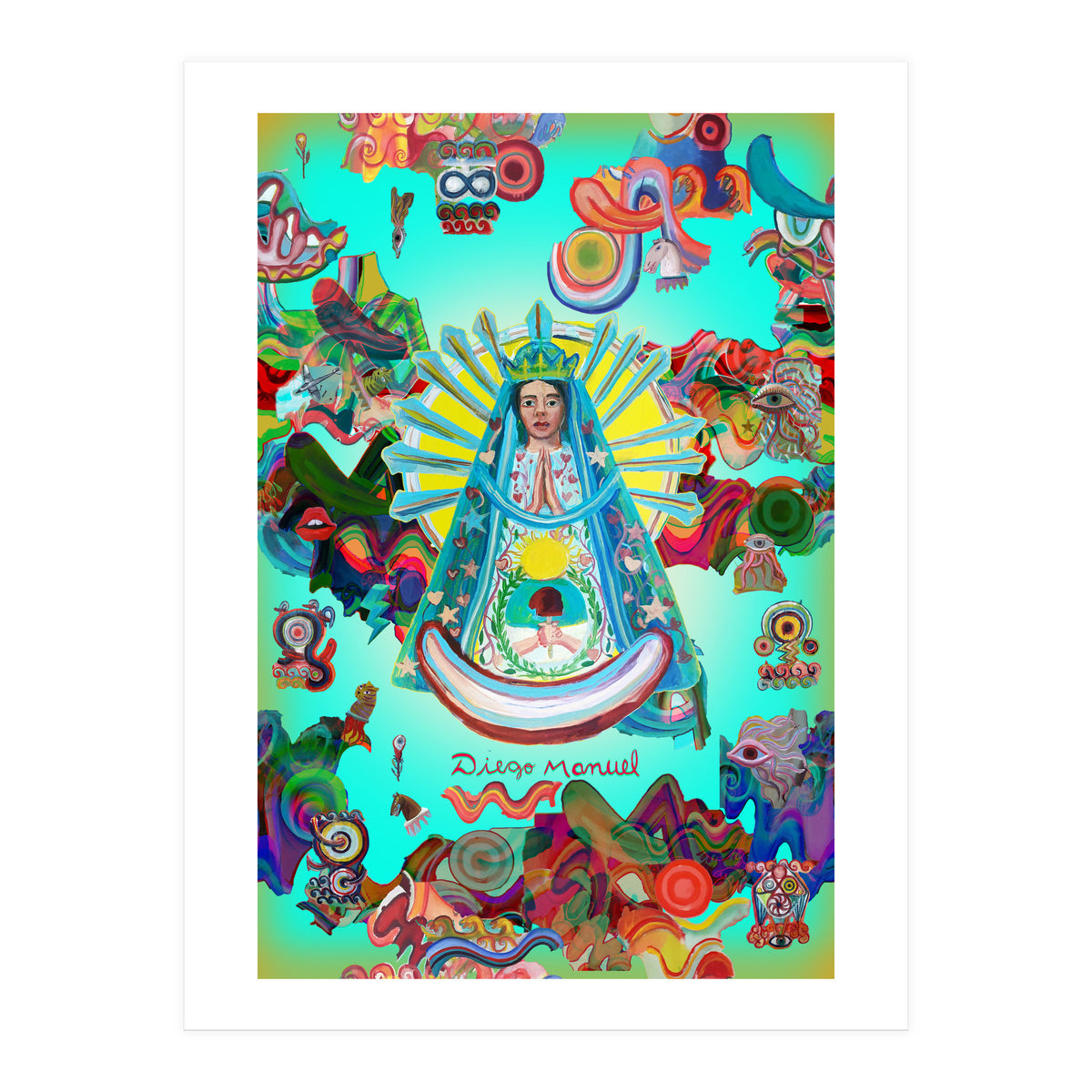 Virgen Y Graffiti 15 (Print Only)