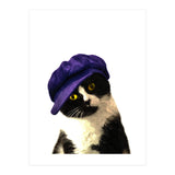 Cat Blue Hat (Print Only) thumbnail