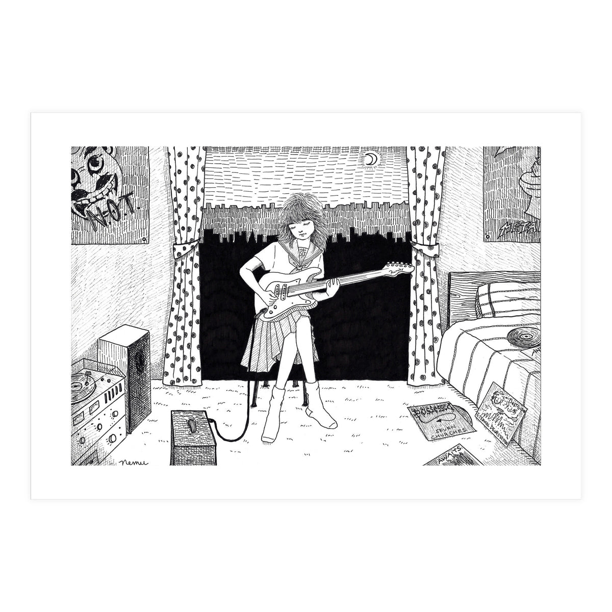 Teenager's Room In The 80's (Print Only)