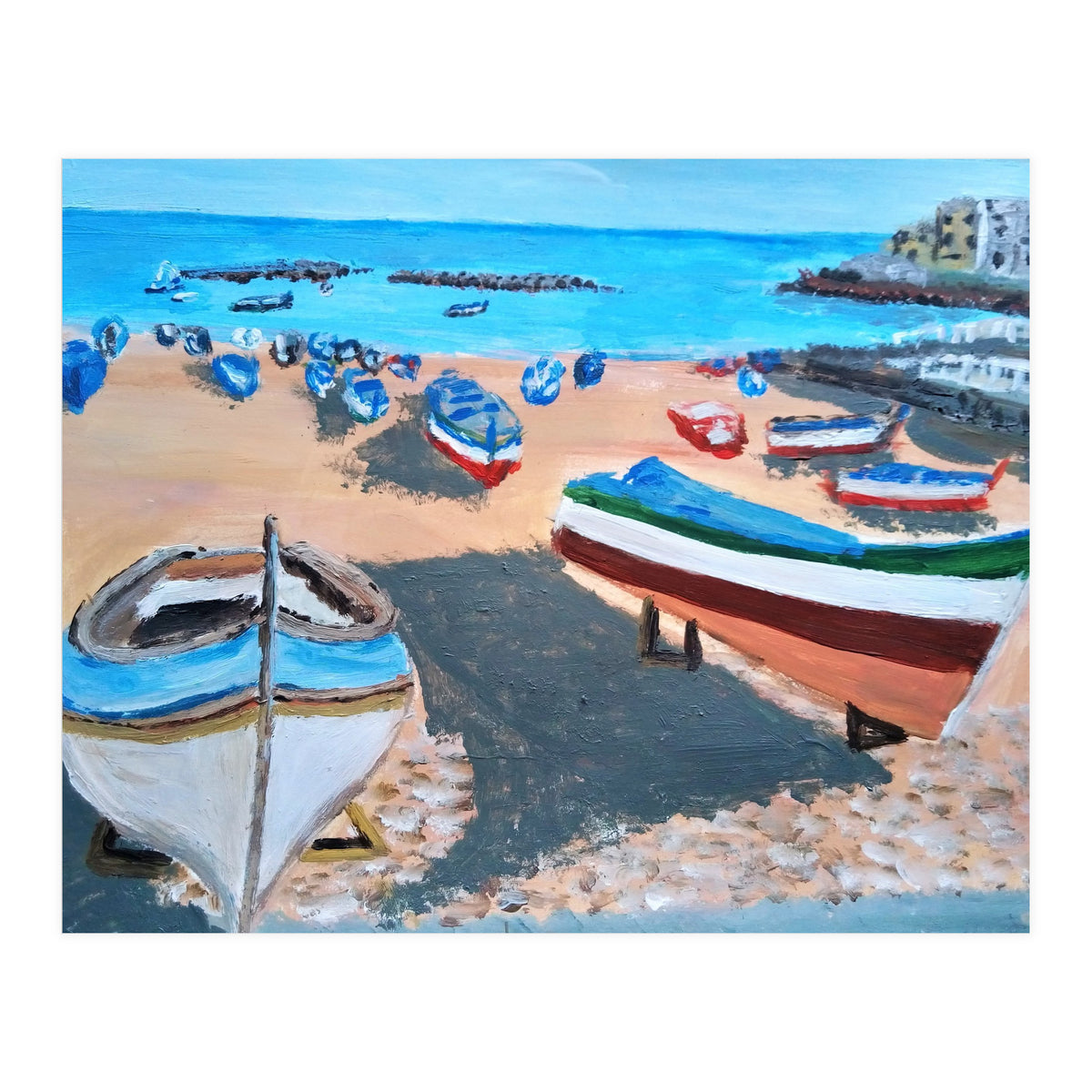 Two Boats in Palermo (Print Only)