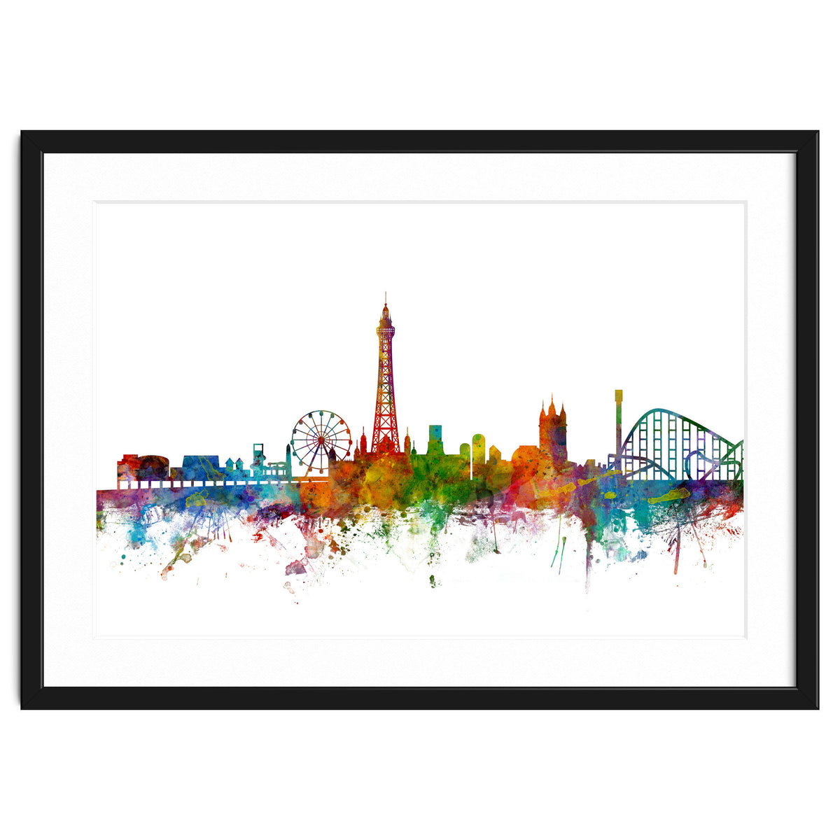 Blackpool England Skyline