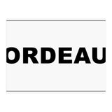 Let`s go to Bordeaux, France! white road sign (Print Only) thumbnail