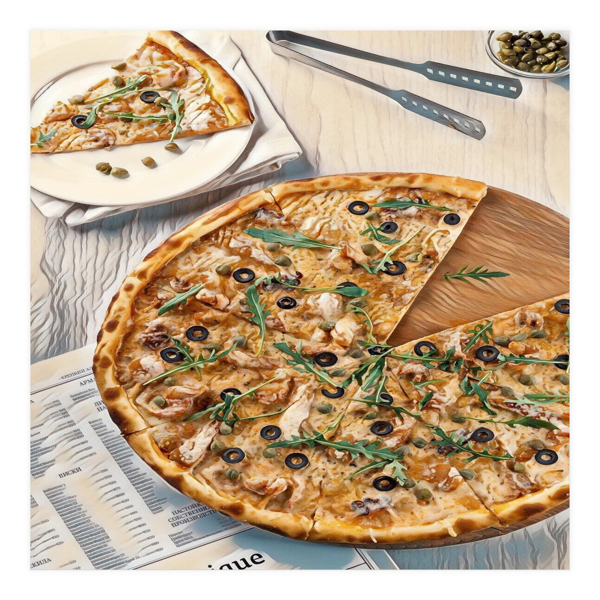 A Pizza A Day Takes The Sadness Away (Print Only)