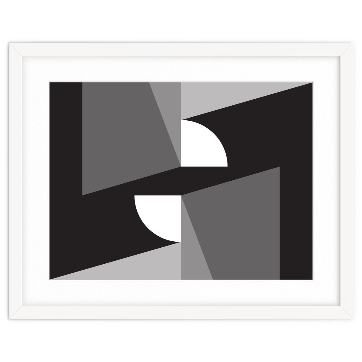 Geometric Shapes No. 11 - monochrome