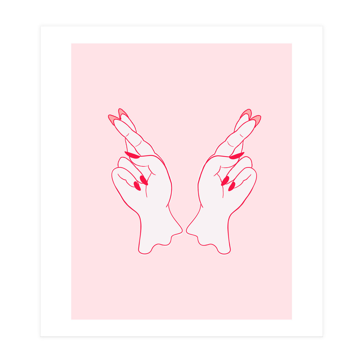 Fingers crossed (Print Only)
