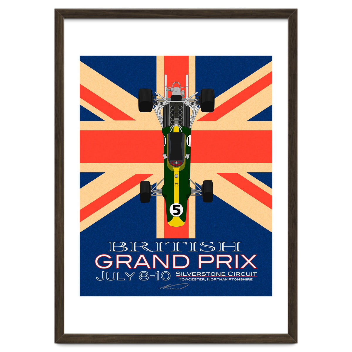 British Grand Prix poster